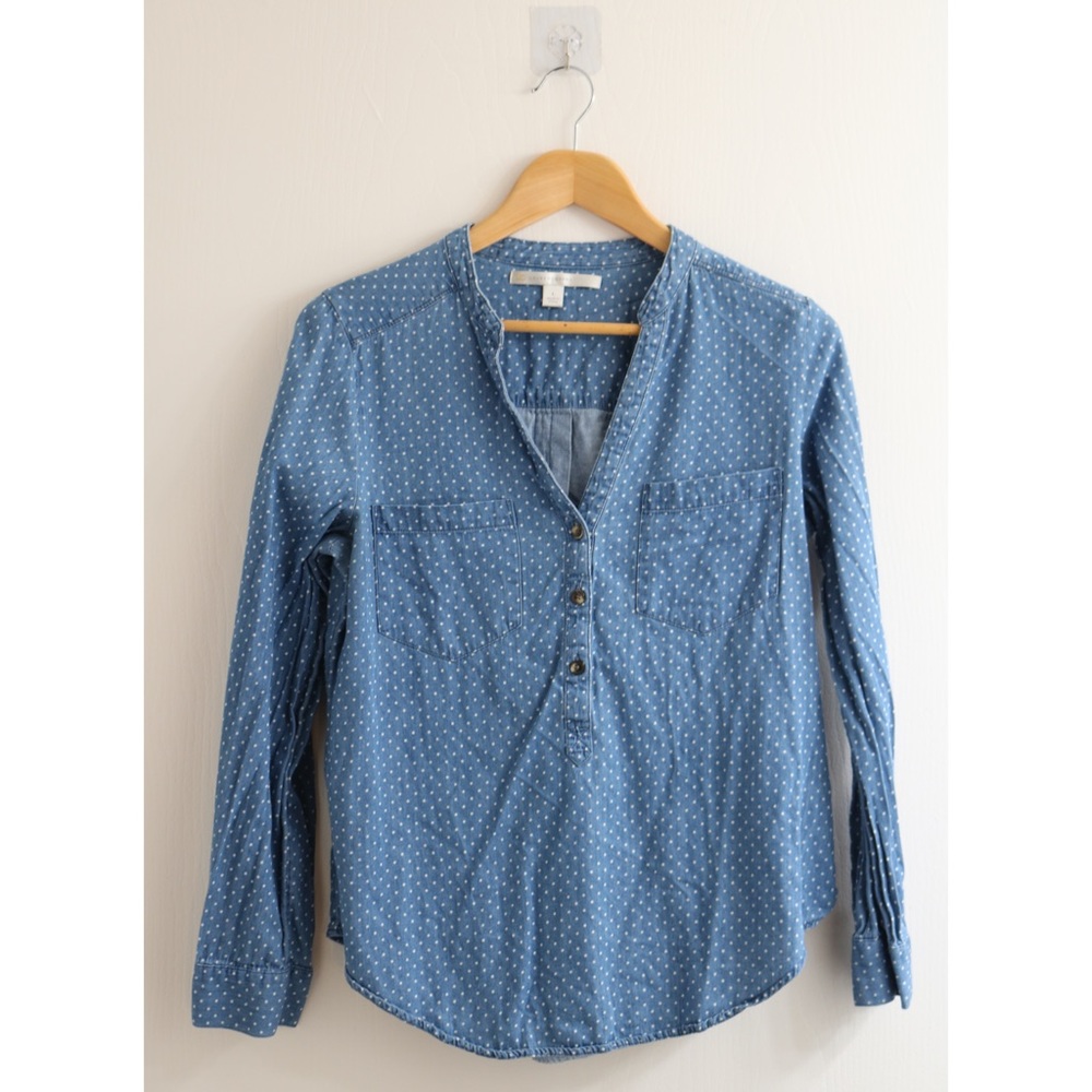 LC Lauren Conrad Polka-Dot Top